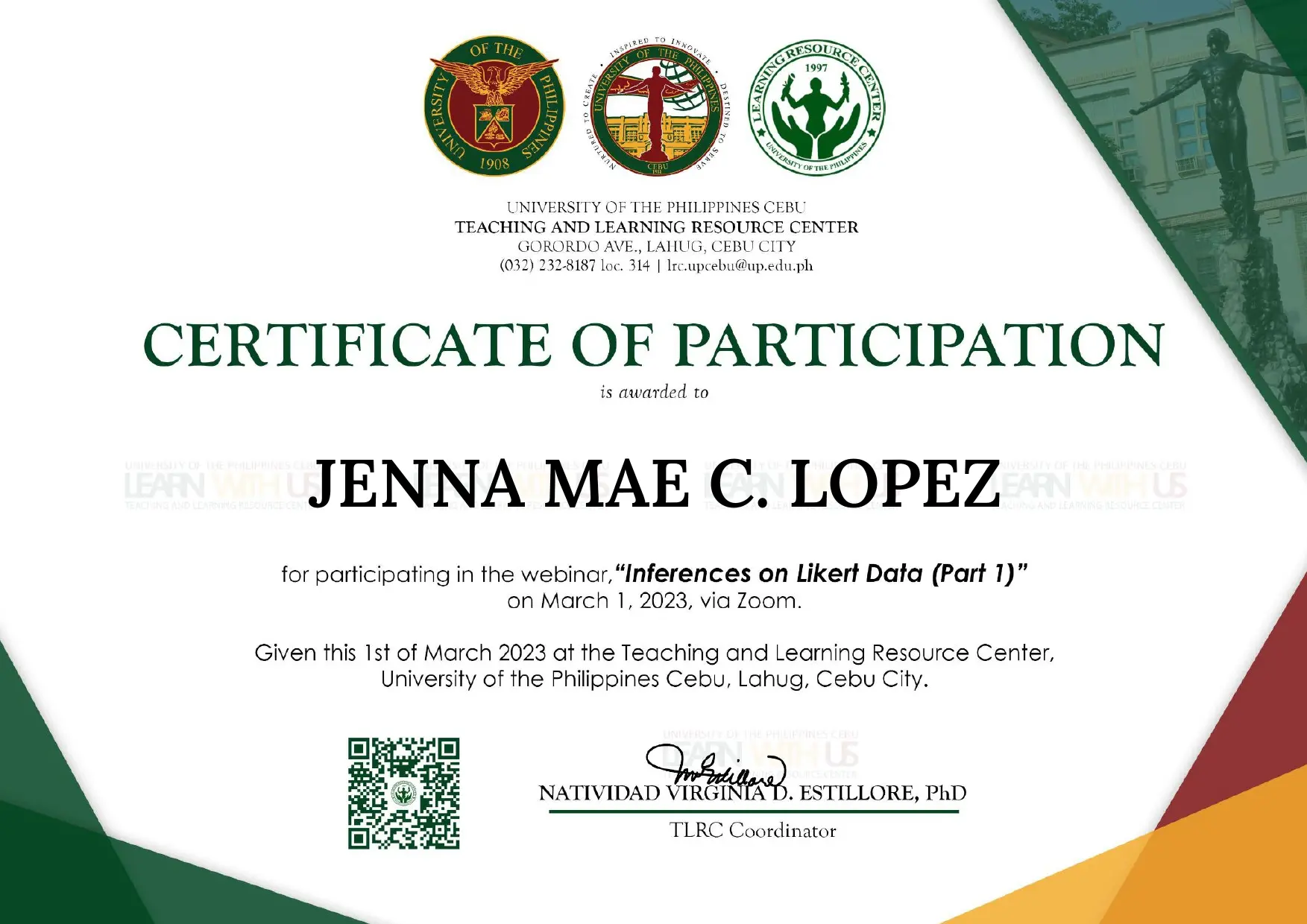 Certificate 3